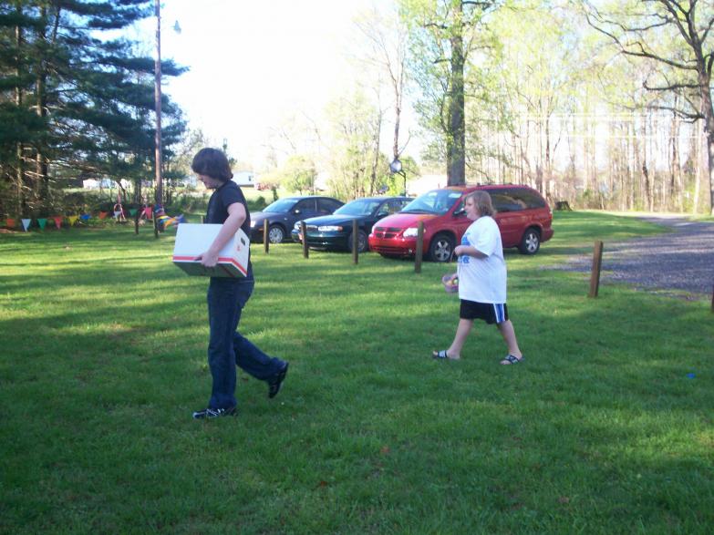 Easter Egg Hunt 09 Justin and Marshall